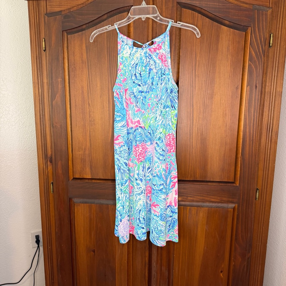 LILLY PULITZER Margot Swim Dress XXS Pink Blue Multi - Picture 4 of 9